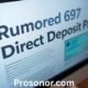 Rumored $697 Direct Deposit Payment