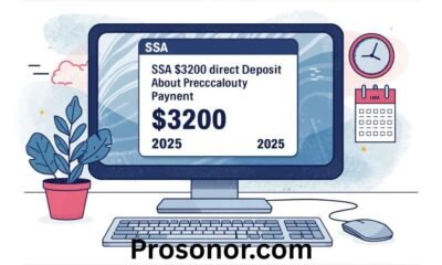 SSA $3200 Direct Deposit Payment 2025